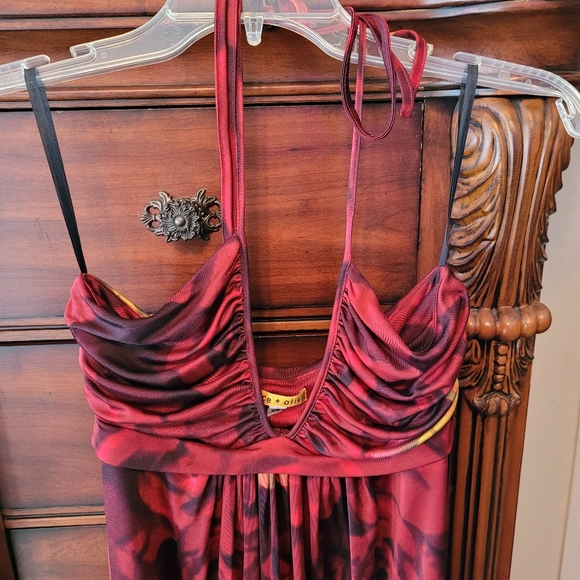 Alice & Olivia 100% Silk Floral y2k 90s Dress - Picture 2 of 7